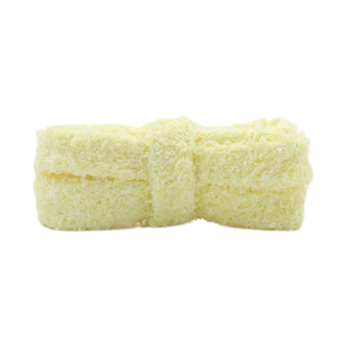 SUNNY FLUFFY® - Gros lacet peluche en moumoute Jaune